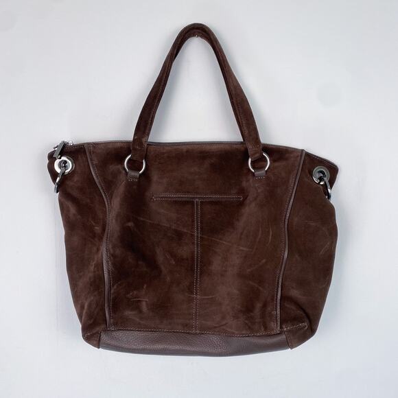 Hammitt Daniel Large Suede Leather Bag in Espresso - Picture 4 of 9